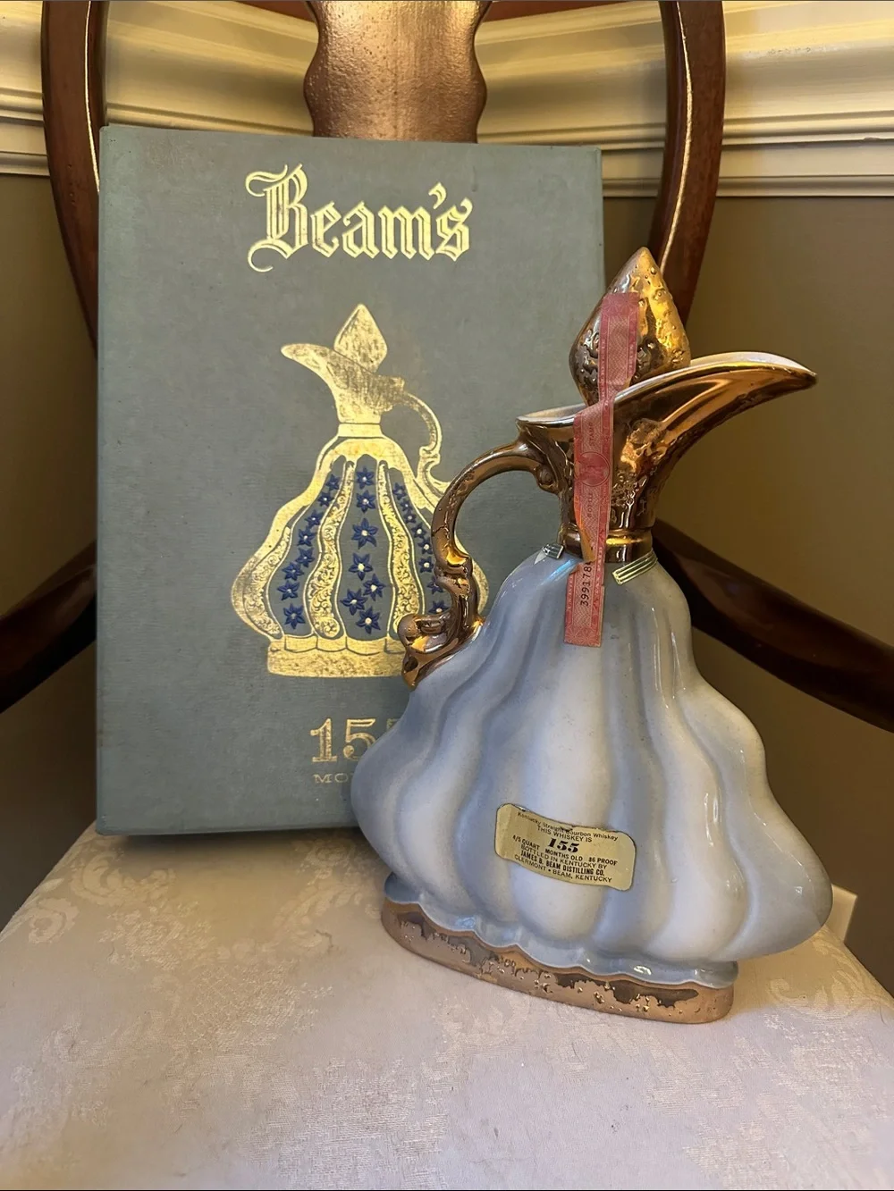 Jim Beam’s 155 Months 1970 whiskey decanter and box